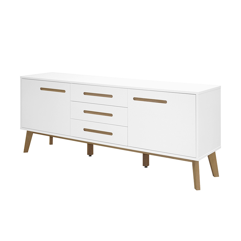 Modern White Wooden Sideboard  