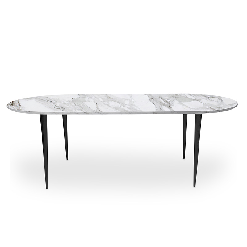 Modern Large Oval Shape Dining Table 
