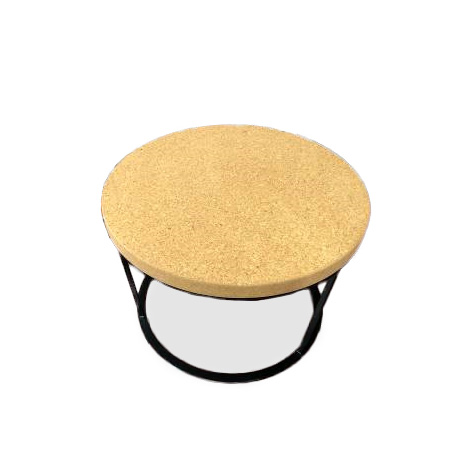 Metal Frame with Cork Top Side Table Coffee Table 
