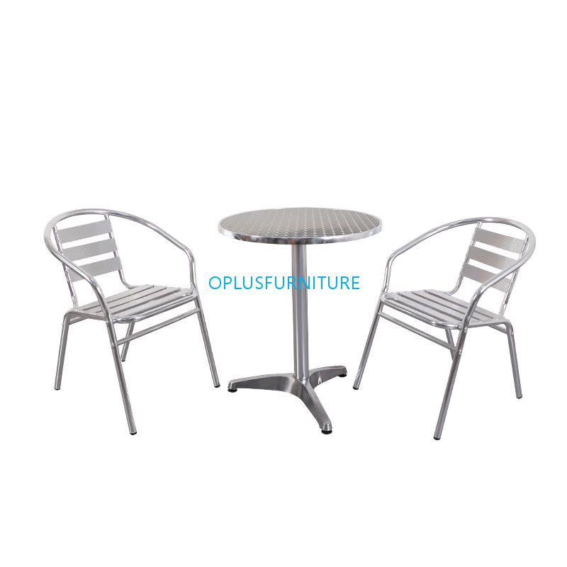 outdoor aluminum bar cafe bistro chair and table sets