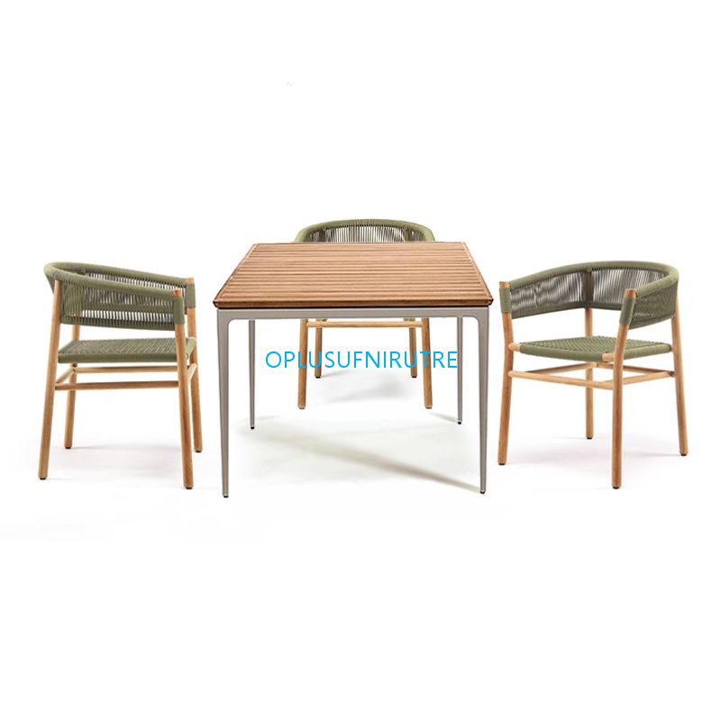outdoor luxury projects solid teak chair and table  set
