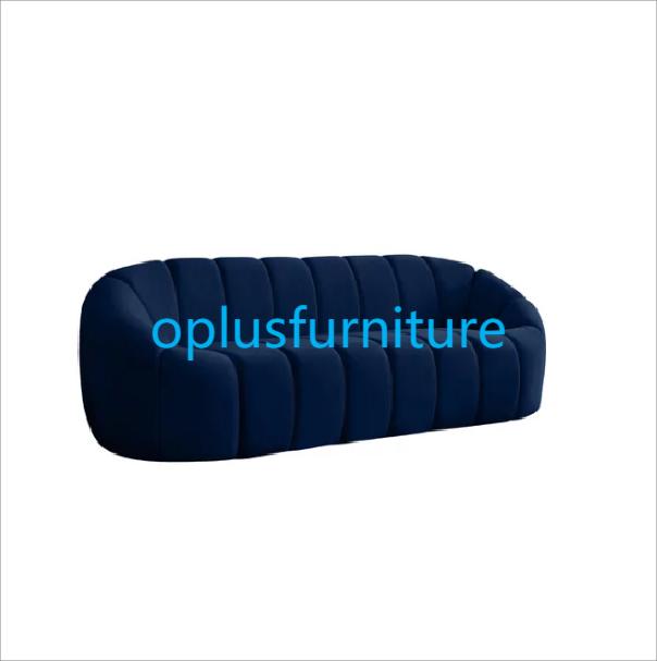 popular modern navy velvet upholstered sofa