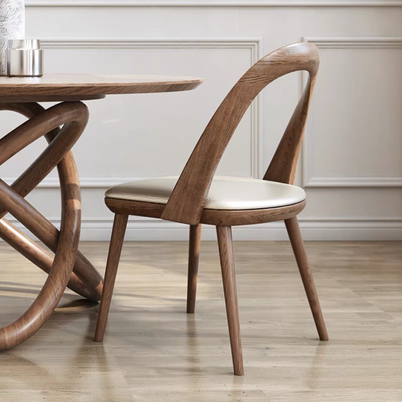 MODERN LUXURY ITALIAN STYLE WOOD BENTWOOD  DIINING CHAIR