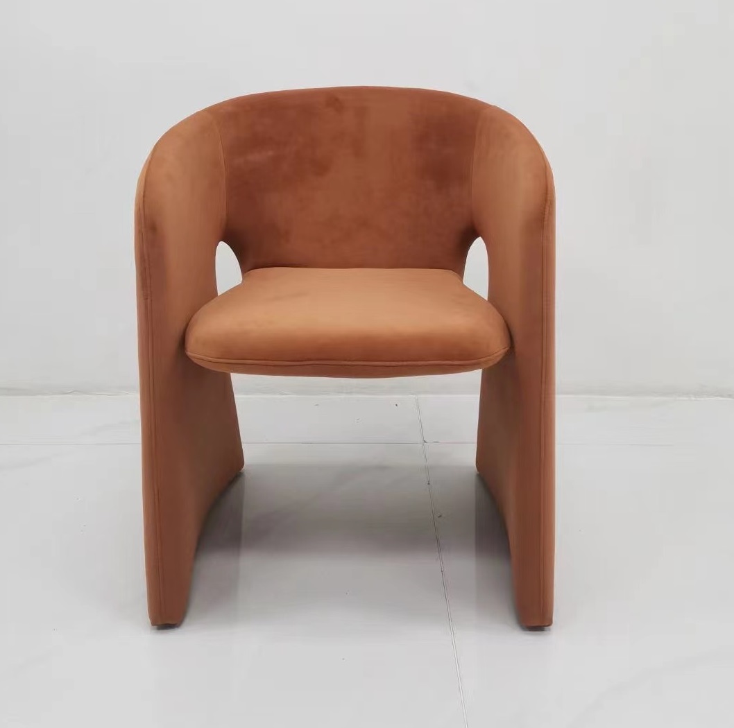 MODERN HOME FURNITURE CONTRACT PROJECT PUBLIC AREA  ORANGE ARM CHAIR