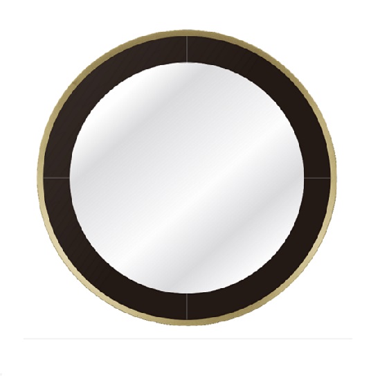 MODERN LIVINIG HOME DECORATIVE BLACK GOLD WALL MIRROR 