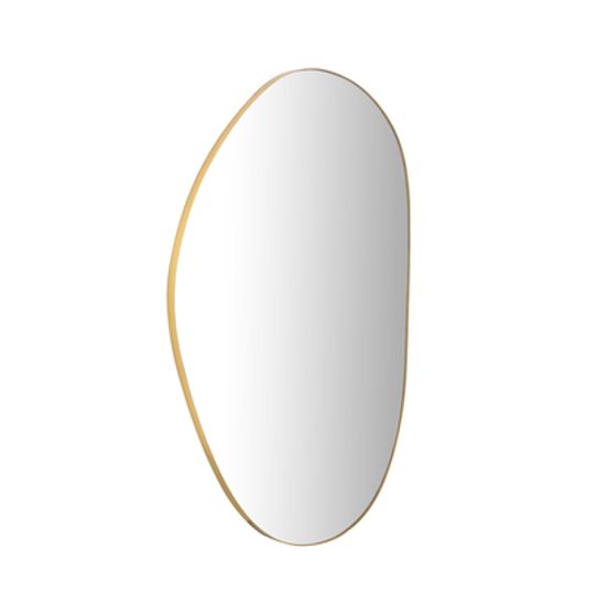 MODERN HOME DECORATION OVAL METAL GOLD WALL MIRROR